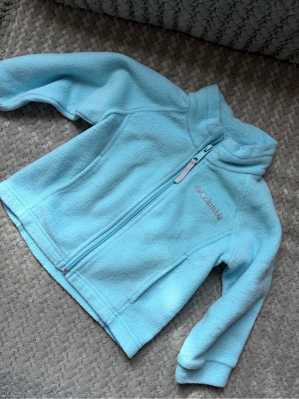 Columbia Kids Light Aqua Full-Zip Fleece Jacket